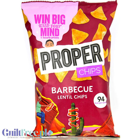 Proper Chips Barbecue Lentil 85g - chipsy z soczewicy o smaku barbecue