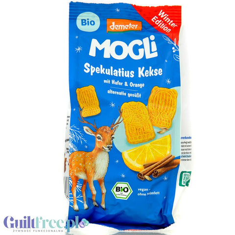 Demeter Mogli Bio Spekulatius Kekse Winter Edition - wegańskie ciastka korzenne o smaku pomarańczy
