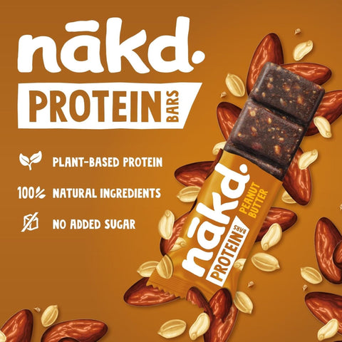 Nakd Protein Peanut Butter - vegan protein bar with no added sugar or sweeteners