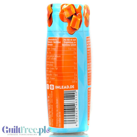 Inlead Barista Syrup Caramel - skoncentrowane kropelki do kawy bez cukru i kalorii na 8L