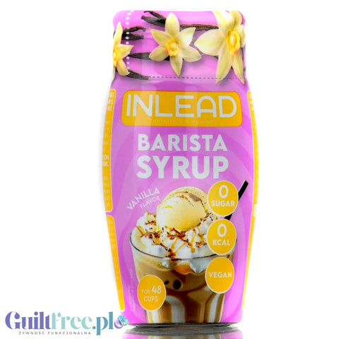 Inlead Barista Syrup Vanilla - skoncentrowane kropelki do kawy bez cukru i kalorii na 8L