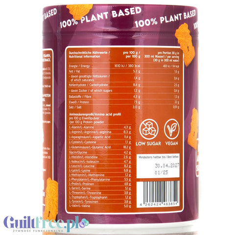 Inlead Vegan Protein Speculatius 300g - vegan protein supplement based on 4 plant proteins with stevia