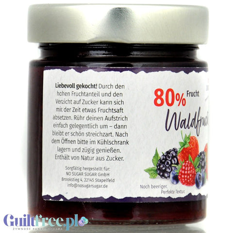 Sukrin Waldfrucht - dżem z owoców leśnych ze stewią i erytrytolem tylko 33kcal
