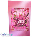 Funky Jelly Rhubarb x 3 porcje - kwaśna galaretka bez cukru 19kcal, smak rabarbarowy