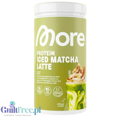 More Nutrition Protein Iced Matcha Latte Chai 500g - proteinowa zielona herbata matcha bez cukru 17g białka
