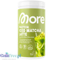 More Nutrition Protein Iced Matcha Latte Pistachio White Chocolate 500g - proteinowa zielona herbata matcha bez cukru 17g białka