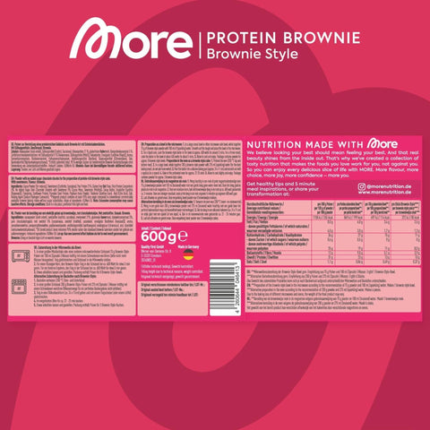 More Nutrition Protein Brownie Baking Mix with no added sugar