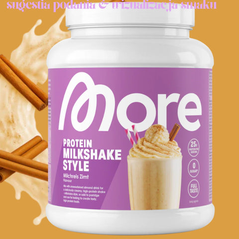 More Nutrition Total Protein Milkshake Milchreis Zimt 0.6KG - casein, dense protein, flavor Rice on Milk with Cinnamon