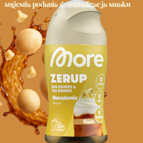 More Nutrition Zerup Macadamia - concentrated syrup for coffee and tea without sugar and calories
