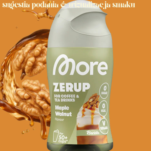 More Nutrition Zerup Maple Walnut - concentrated syrup for coffee and tea without sugar and calories