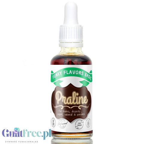Funky Flavors Basic Praline - 30ml liquid food flavoring, fat, carb, sugar and sweetener free