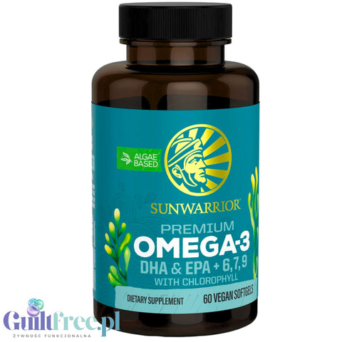 Sunwarrior Algae-Based Omega-3 Vegan - algae-based omega acids, vegan DHA + EPA acid