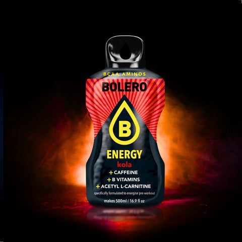 Bolero Energy Cola 14g - sugar-free energy drink with caffeine, acetyl-L-carnitine and B vitamins