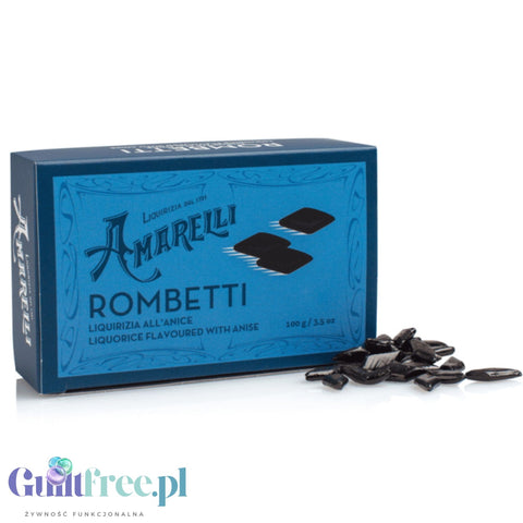 Amarelli Liquirizia Rombetti All'Anice 100g - kalabryjska lukrecja anyżkowa 100% bez cukru i słodzików