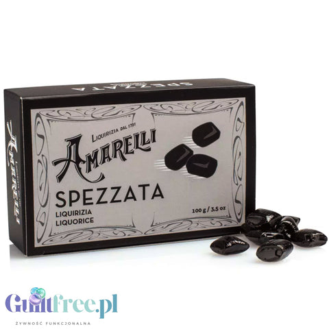 Amarelli Liquirizia Spezzata 100g - czysta kalabryjska lukrecja anyżkowa 100% bez cukru i słodzików