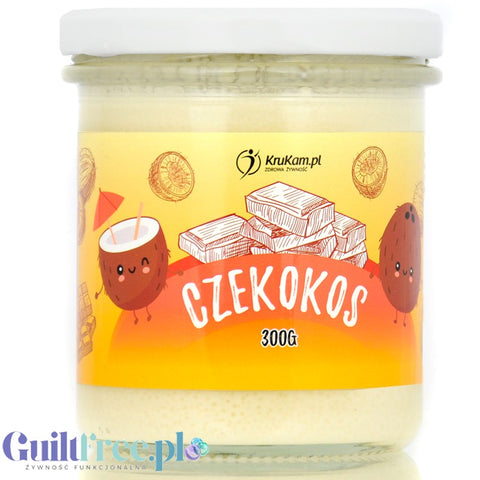 Krukam CzeKokos - pasta kokosowa z białą czekoladą bez dodatku cukru