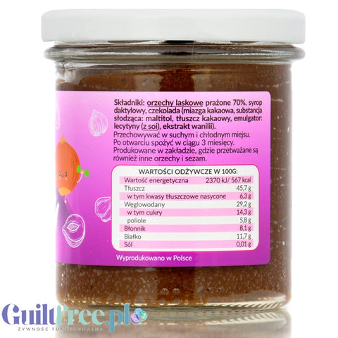 Krukam CzekoLaska, pasta orzechowo-daktylowa bez dodatku cukru