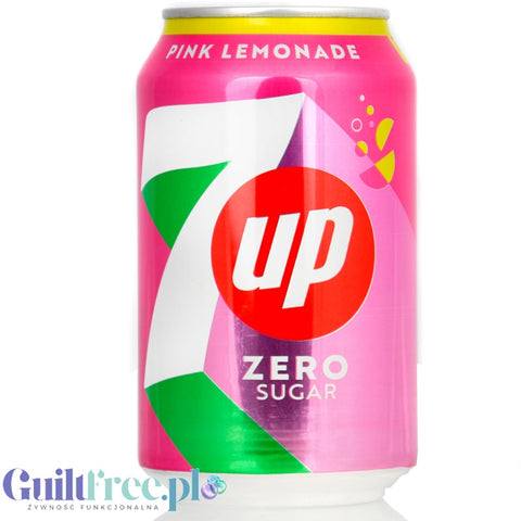 7up Pink Lemonade Zero Sugar 330ml - różowa lemoniada bez cukru