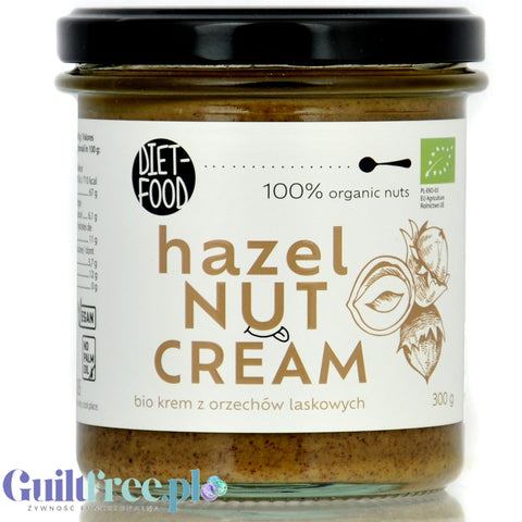 Diet Food organic hazelnut butter no salt, no sugar added