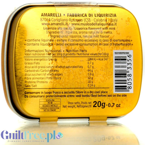 Amarelli Liquirizia alla Menta 20g
