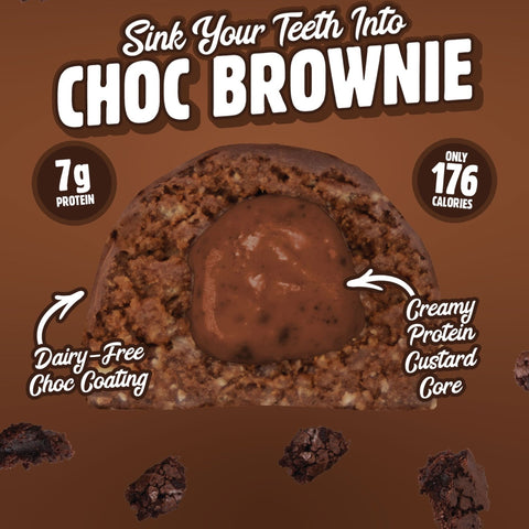 Macro Mike Protein Ball Choc Brownie - wegańska kula białkowa z nadzieniem czekoladowym