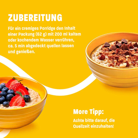 More Nutrition Protein Porridge Banana Chocolate - bezglutenowa owsianka proteinowa instant 28g białka