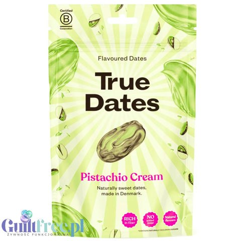 True Dates Pistachio Cream - daktyle nadziewane kremem pistacjowym bez dodatku cukru