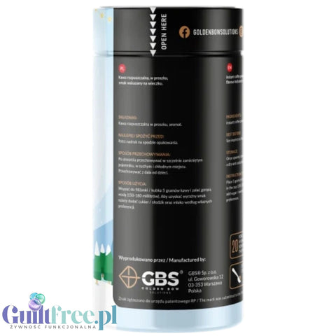 GBS Angelo, Ciasteczka Św. Mikołaja 100g - smakowa kawa rozpuszczalna, sezonowa edycja limitowana Zimowa