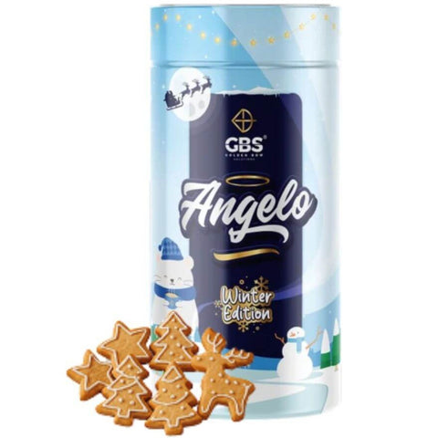 GBS Angelo, Ciasteczka Św. Mikołaja 100g - smakowa kawa rozpuszczalna, sezonowa edycja limitowana Zimowa