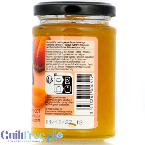 Rabeko Jam Light Apricot - niskosłodzony dżem morelowy, 90% mniej cukru