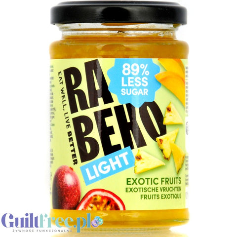 Rabeko Jam Light Exotic Fruits - low-sugar tropical fruit jam 89% less sugar