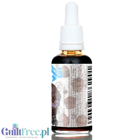 Funky Flavors Sweet Blackcurrant Cupcake - sweetening drops with the flavor of chocolate cupcake with blackcurrants