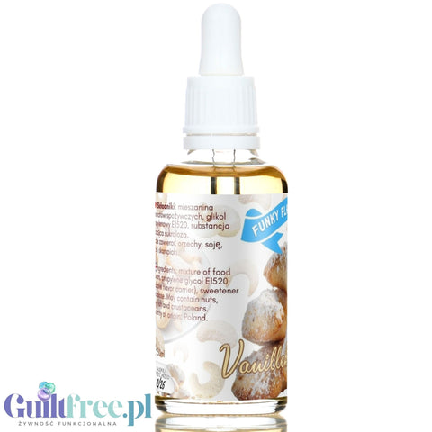 Funky Flavors Sweet Vanillekipferl - kropelki słodzące bez kalorii o smaku kruchych ciasteczek migdałowych