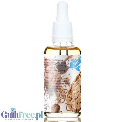 Funky Flavors Sweet Gingersnap Cookie - słodkie kropelki bez cukru o smaku ciasteczek imbirowych