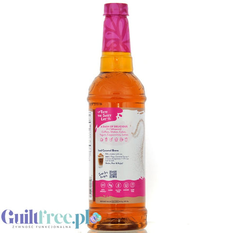 Jordan's Skinny Syrups Caramel -  syrop do kawy bez cukru i kalorii o smaku karmelowym