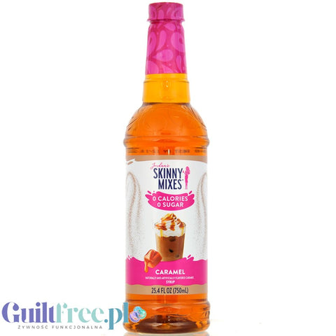 Jordan's Skinny Syrups Caramel -  syrop do kawy bez cukru i kalorii o smaku karmelowym