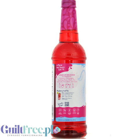 Jordan's Skinny Syrups Raspberry 0kcal - syrop do herbaty, Malina