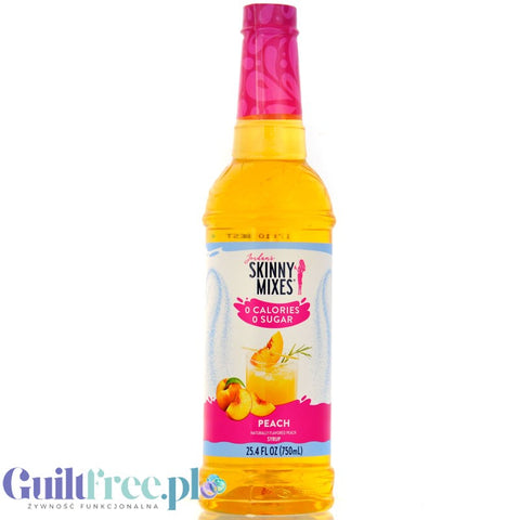 Jordan's Skinny Syrups Peach -  brzoskwiniowy syrop do herbaty bez cukru, zero kalorii
