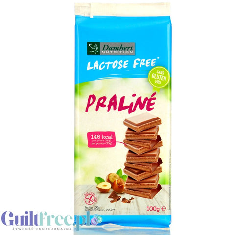 Damhert Lactose Free Praline - bezlaktozowa mleczna czekolada z kremem pralinowym bez glutenu