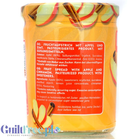 Inlead Fruit Spread Apple Cinnamon - dżem frużelina jabłkowa z cynamonem tylko 47kcal