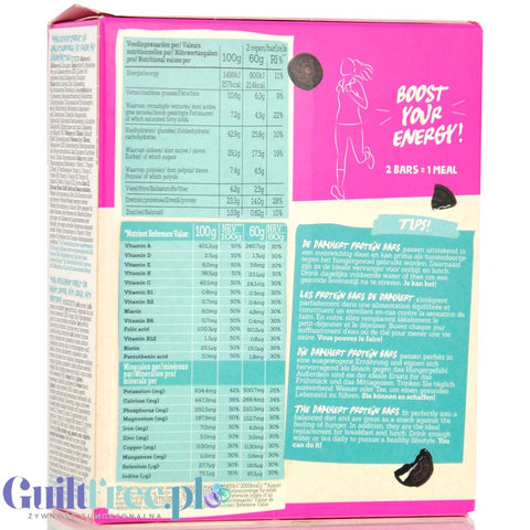 Damhert Regime Protein Bars Cookie 8 x 107kcal - chocolate-covered cookie bars