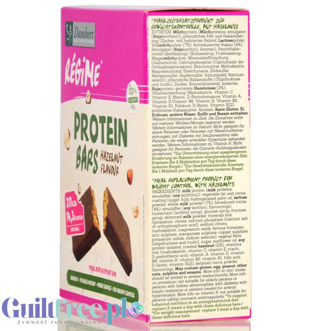 Damhert Regime Protein Bars Hazelnut 8 x 107kcal - chocolate-covered hazelnut bars