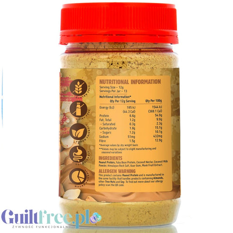 Macro Mike Peanut Powder Original - wegańskie proteinowe masło orzechowe w proszku 46g białka