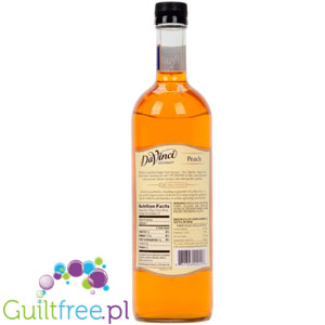 DaVinci Gourme Sugar Free Peach Flavor Syrup 