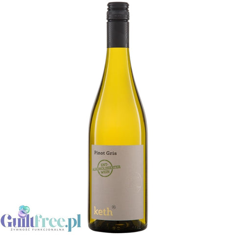 Keth Pinot Gris półwytrawne ekologiczne białe wino bezalkoholowe 14kcal
