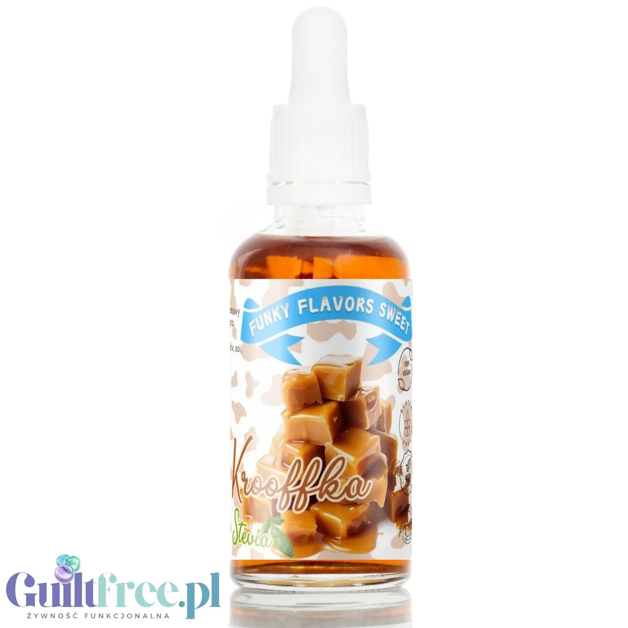Funky Flavors Sweet Krooffka STEVIA - kropelki smakowe bez cukru i kal ...