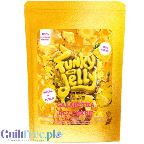 Funky Jelly Pineapple x 3 porcje - galaretka bez cukru o smaku ananasowym 19kcal w porcji