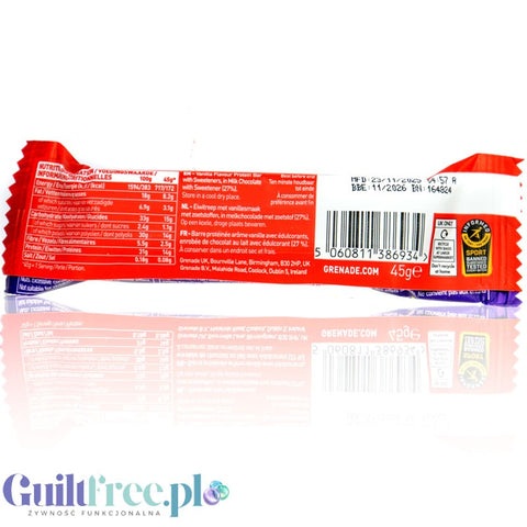 Grenade Soft Core Creme Egg - niezwykle mięciutki baton proteinowy, edycja limitowana UK tylko 172kcal