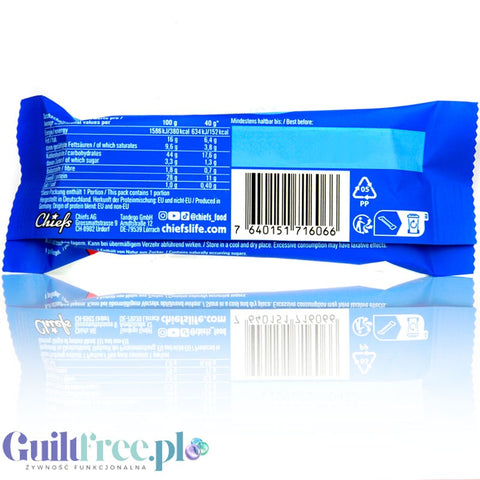 Chiefs Core Protein Choco Pretzel 152kcal - baton proteinowy 11g białka z czekoladowym kremem i precelkami