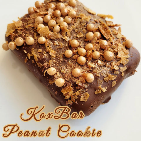 KoxBar Peanut Cookie PREORDER - artisanal protein bar Cookie and Peanut